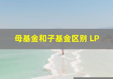 母基金和子基金区别 LP